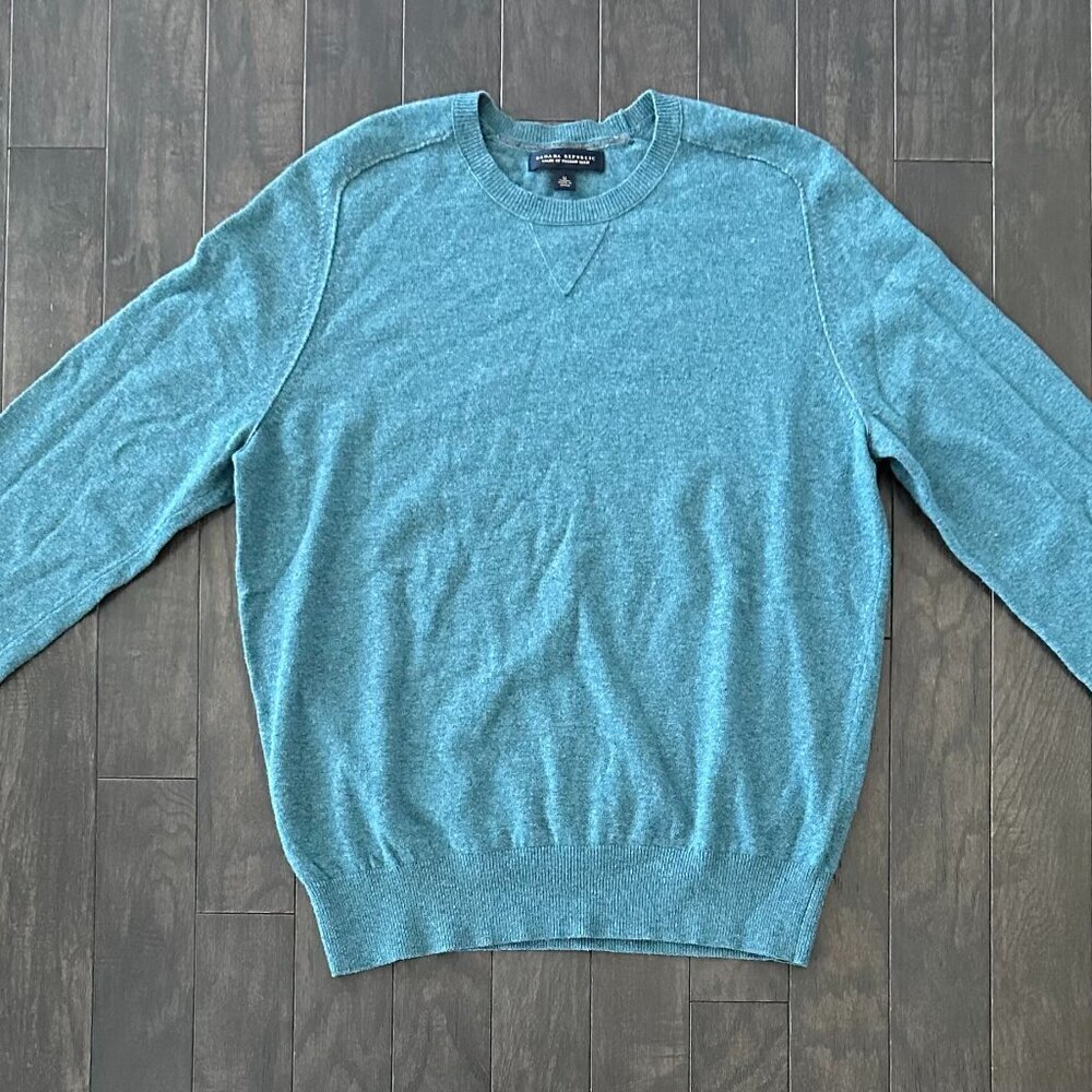 Green Banana Republic Medium Wool/Cashmere Blend Men's Sweater